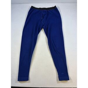 Vintage Orvis Polartec Fleece Base Layer Pants Blue XL Fleece Pants Mens Outdoor